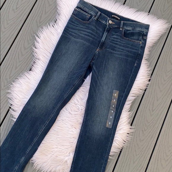 Express cropped leggings high rise jeans - Picture 1 of 5